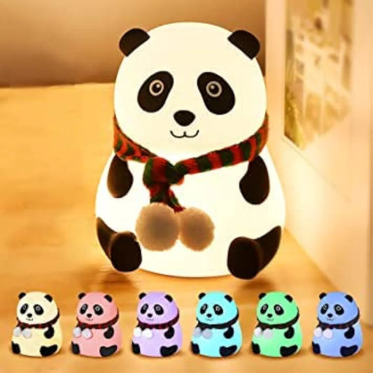 Unique Gifts® Silicone Panda Touch LED Night Light for Kids