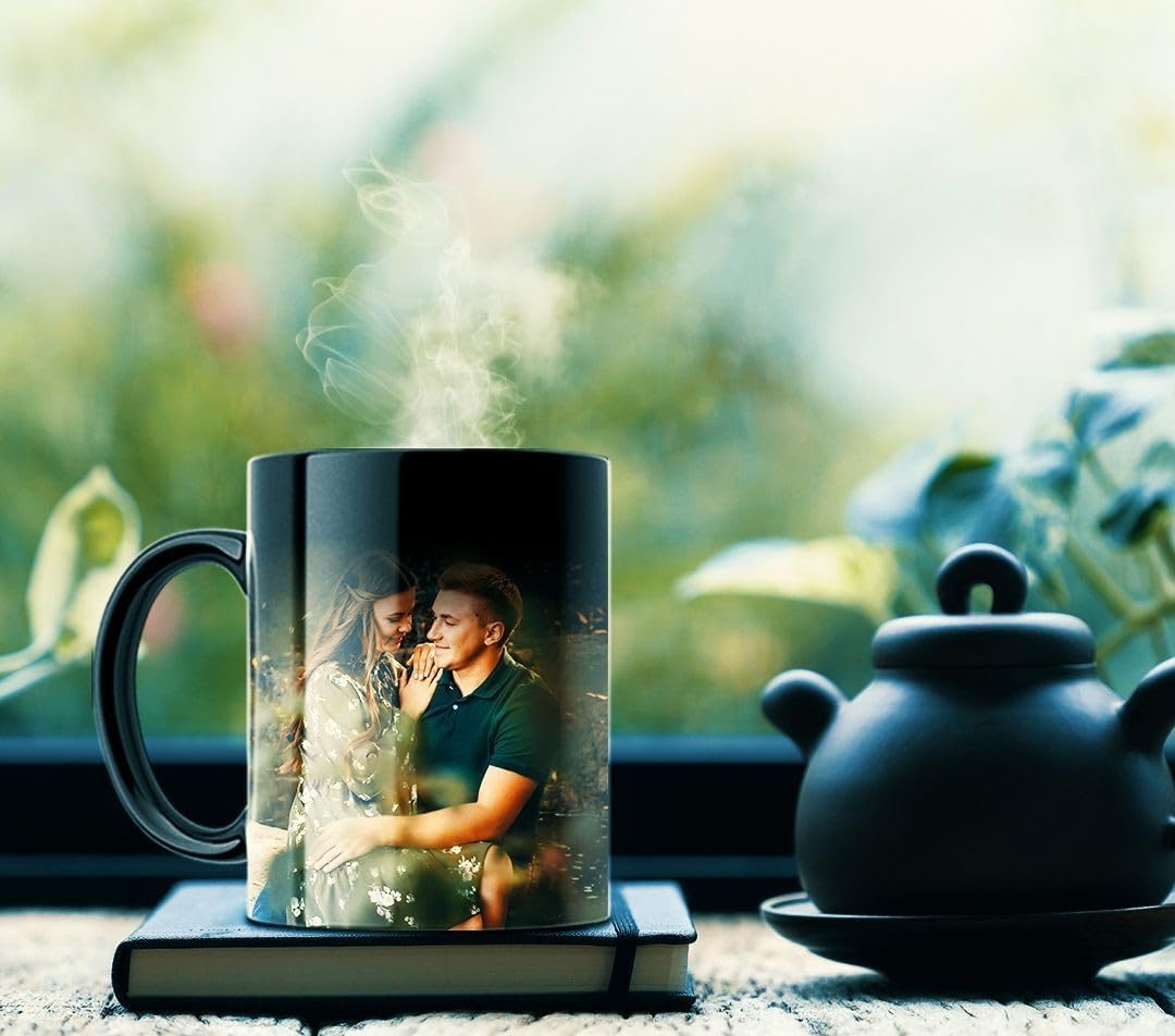 Unique Gifts® Personalized Custom Photo Magic Mug with Name & Quote
