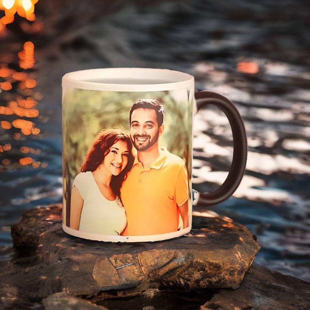 Unique Gifts® Personalized Custom Photo Magic Mug with Name & Quote