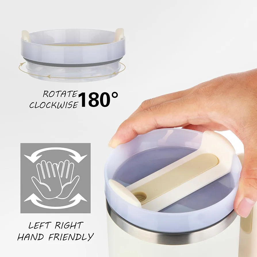 Unique Gifts® Tumbler with Handle, Insulated Tumbler with Lid