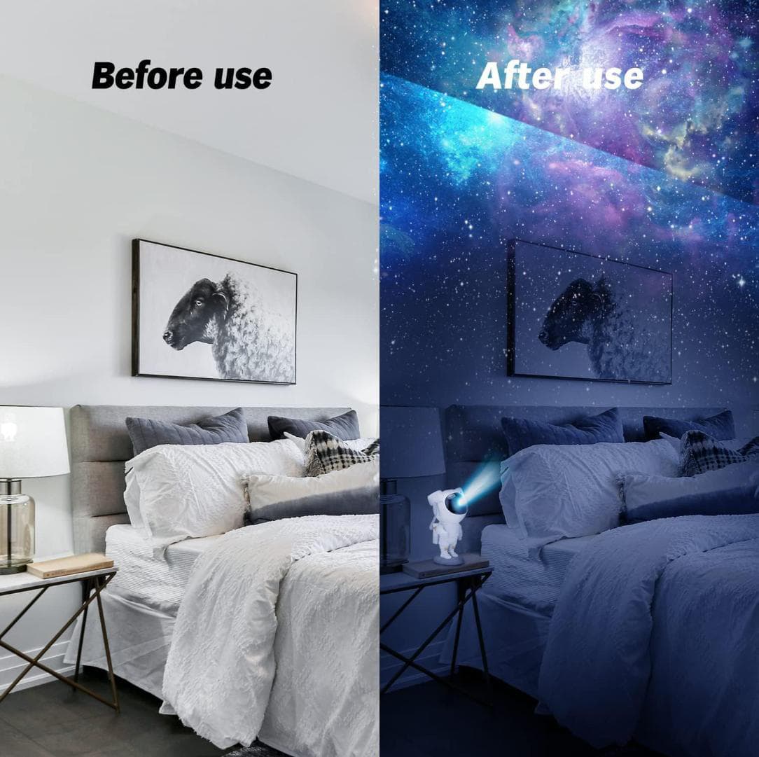 Astronaut Star Projector Night Lamp