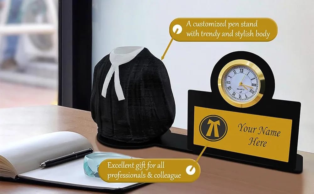 Customised Advocate Stand With Clock