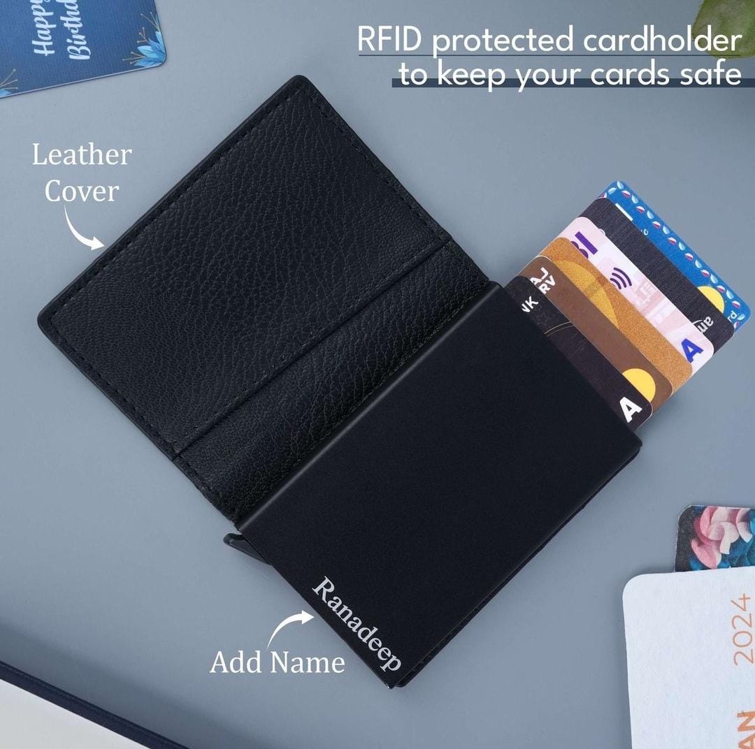 Customised Leather Material With Card Safety