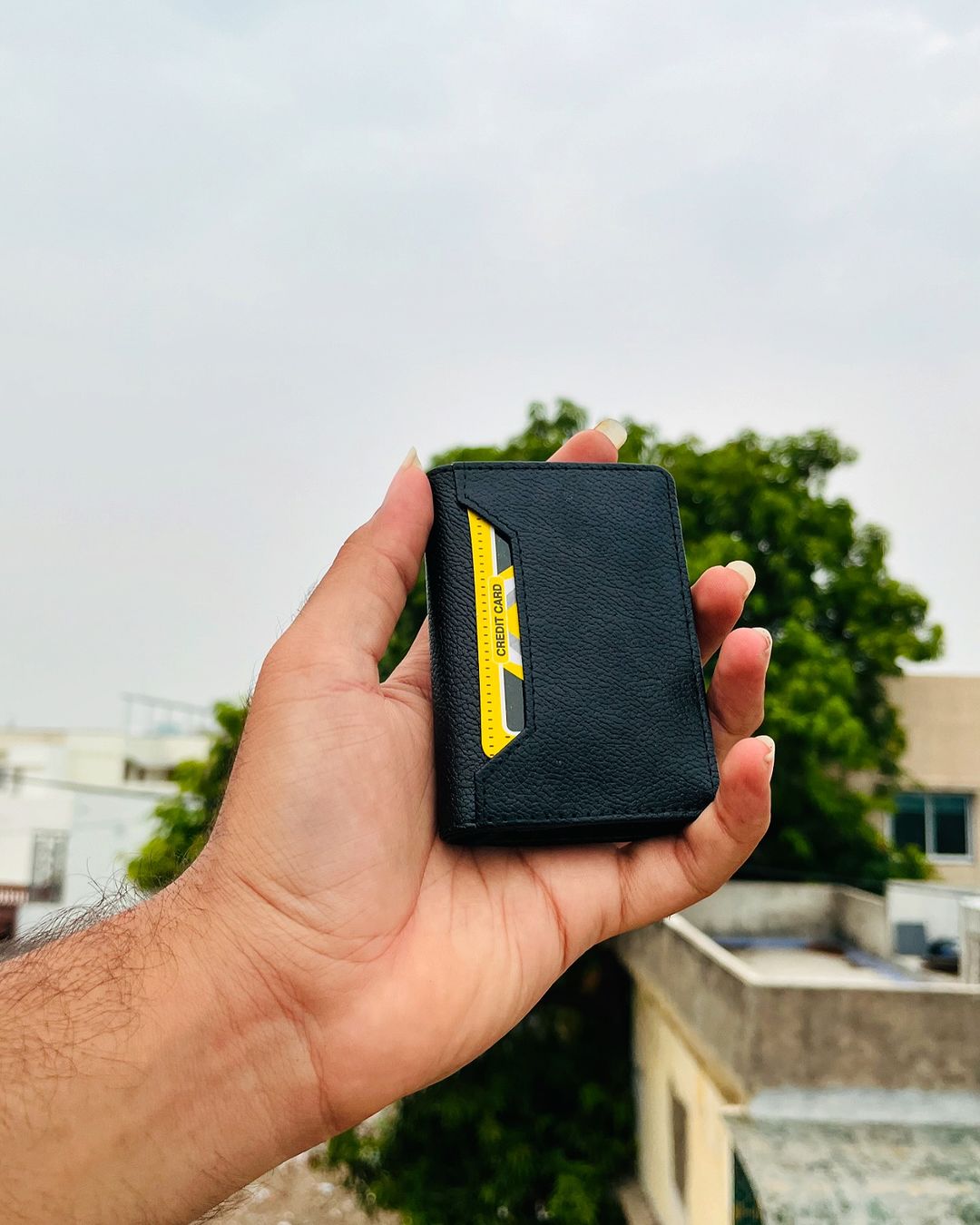 Customised Leather Material With Card Safety