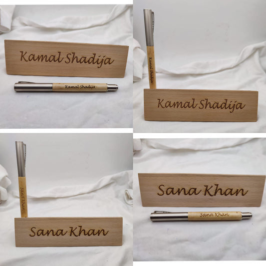 Name Pen Stand With Photo And Name Pen