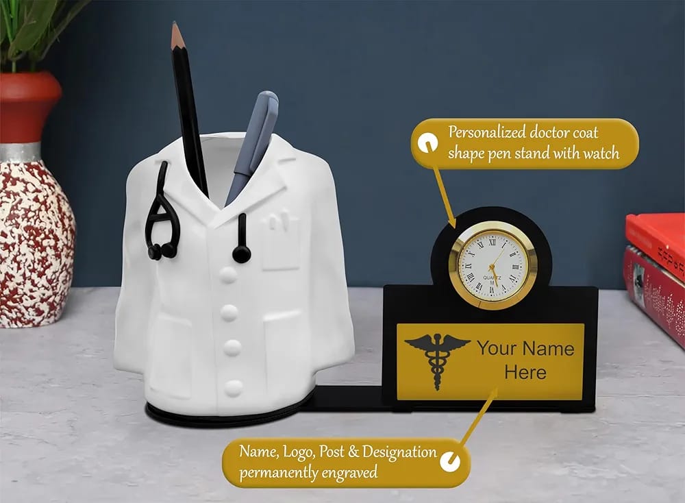 Unique Gifts Customised Doctor Stand With Clock