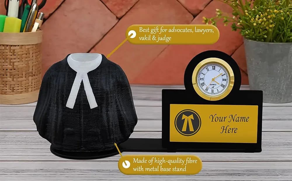 Customised Advocate Stand With Clock