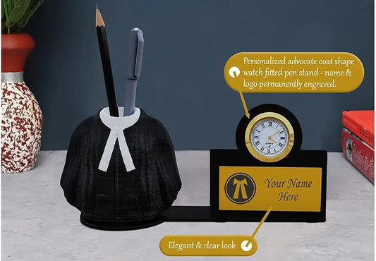 Customised Advocate Stand With Clock