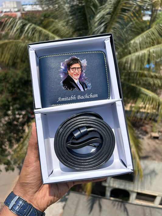 Luxury Customised Artistic wallet and Belt combo