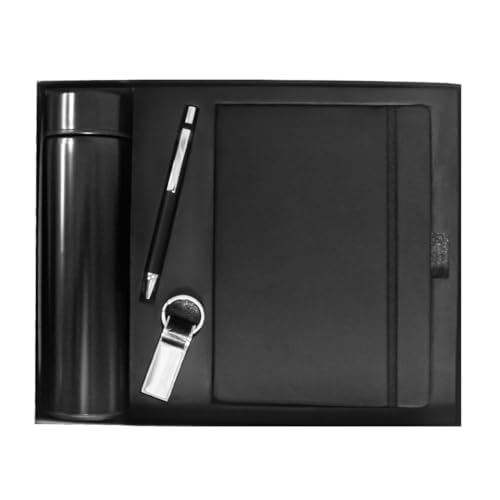 The Bling Stores 4 in 1 Corporate Gift Set which Includes Diary,Keychain, Metal Pen & Water Bottle.