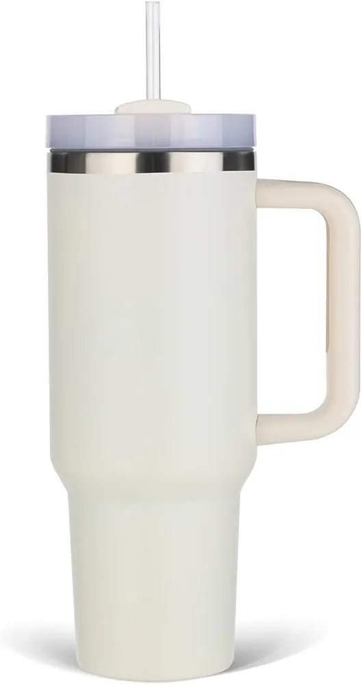 Unique Gifts® Tumbler with Handle, Insulated Tumbler with Lid