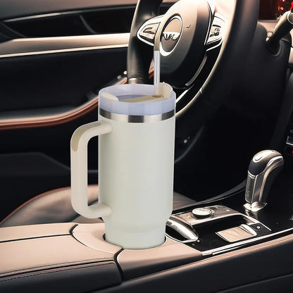 Unique Gifts® Tumbler with Handle, Insulated Tumbler with Lid