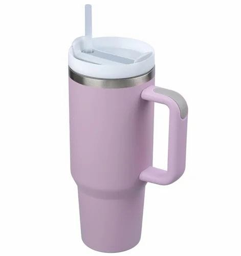 Stainless Steel Tumbler with Lid and Steel Straw | 1200ml | Vacuum Insulated Tumbler | Double Wall Reusable Tumbler Bottle with Handle,Leak Proof for Travel,Office,Gym
