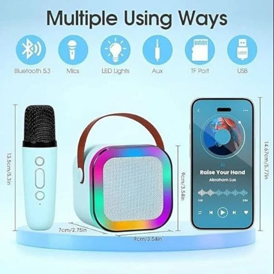 Portable Wireless Karaoke Mic & Speaker Set