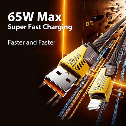 4 in 1 65 Watt superfast charging Data Cable