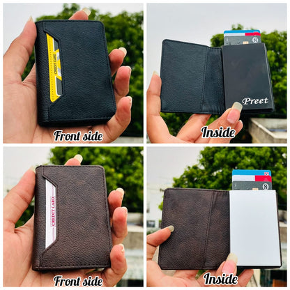 Customised Leather Material With Card Safety