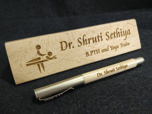 Name Pen Stand With Photo And Name Pen