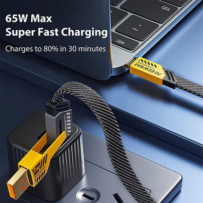 4 in 1 65 Watt superfast charging Data Cable
