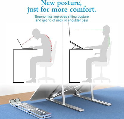 Portable Laptop Stand with 7 Adjustable Levels