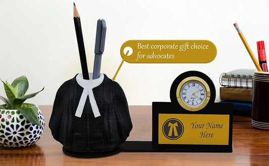 Customised Advocate Stand With Clock