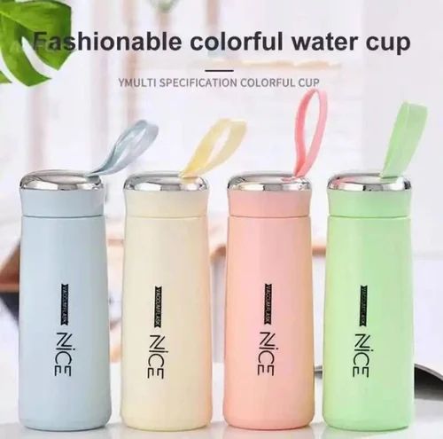 Nice glass water bottle, Capacity: 500 mL
