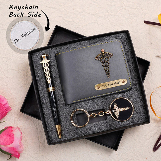 Premium Personalized Doctor's 3 in 1 Men's Gift set