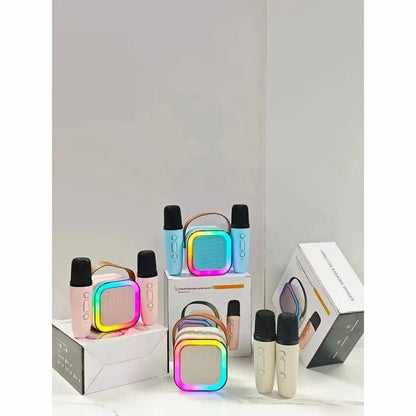 Portable Wireless Karaoke Mic & Speaker Set